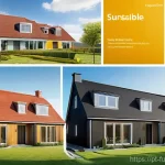 주거 혁신과 환경 보호의 연관성 - Here are three detailed image prompts in English, designed for an image generator, based on the prov...